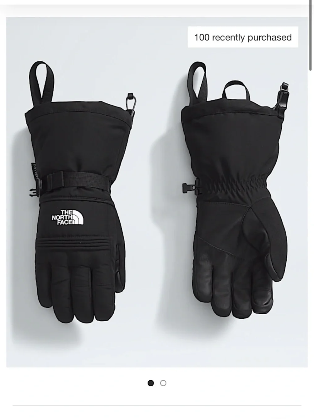 The North Face Women’s Medium Montana Ski Gloves Snow Black NWT Touchscreen